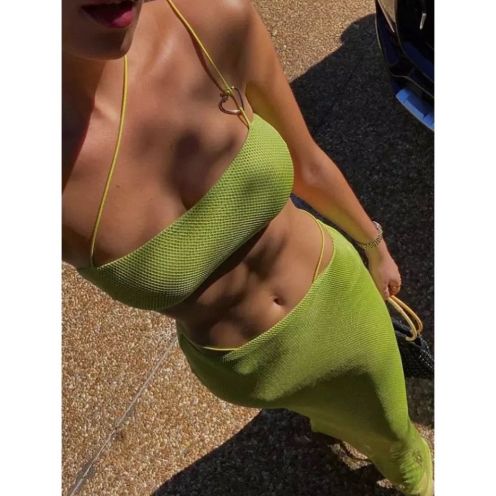 Mesh two-piece set